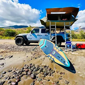 Embark On A Journey Through Maui With Aloha Glamp's Jeep And Rooftop Tent Allows To Discover Diverse Campgrounds, Unveiling The Island's Beauty From Unique Perspectives Each Day Paia
